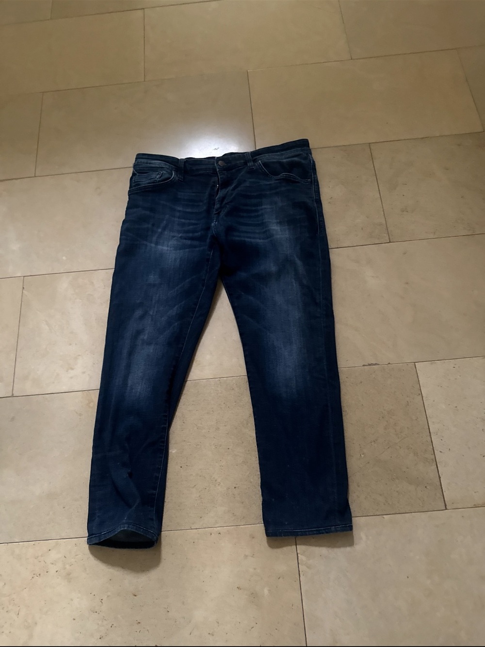Mavi Slim Straight Jeans in Dark Indigo